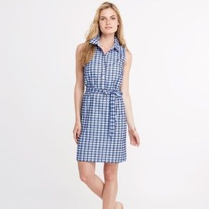 Vineyard Vines Ripple Eyelet Gingham Dress, Size 2